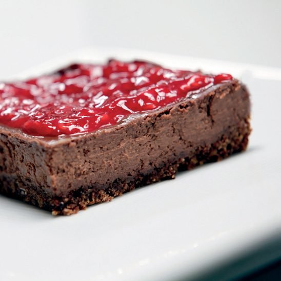Chocolate Cheesecake with Marzipan